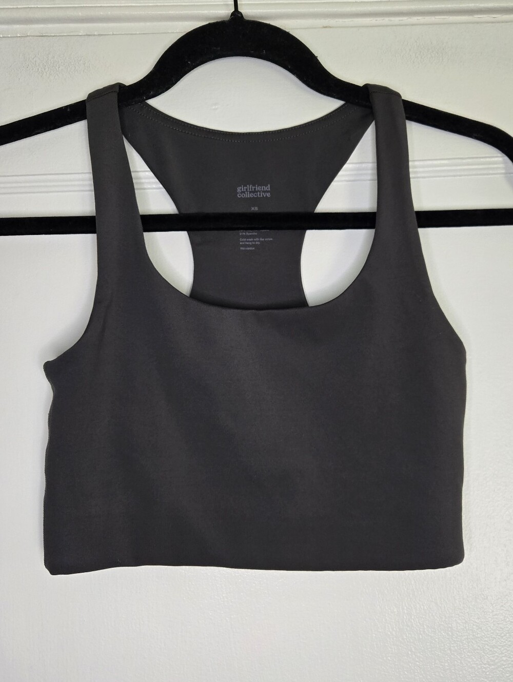 Girlfriend Collective Grey Athletic Sports Bra Women's X-Small